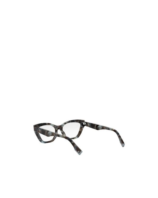 Fendi White Eyewear Cat-Eye Frame Glasses