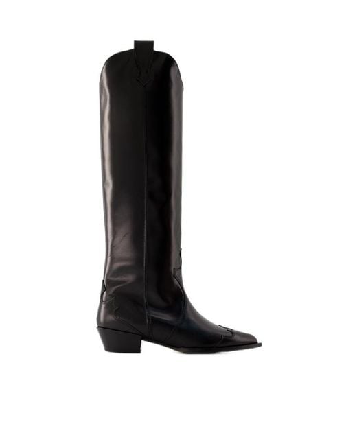 Aeyde Black Aruna Riding Boots