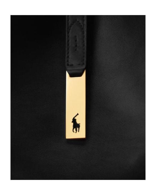 Polo Ralph Lauren Black Top Handle Shoulder Bag