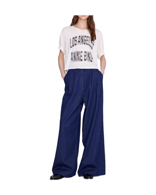 Anine Bing Blue La T-Shirt