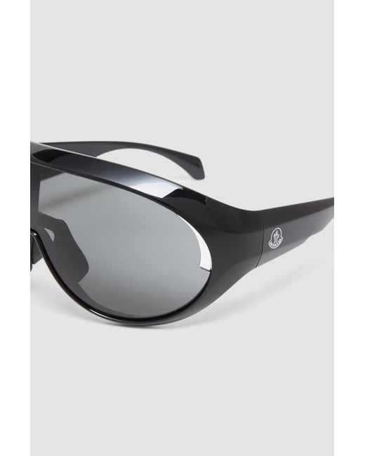 Moncler Multicolor Contrast Oval Sunglasses for men