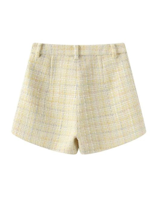 Marissa Chiara Natural Belt Loop Shorts