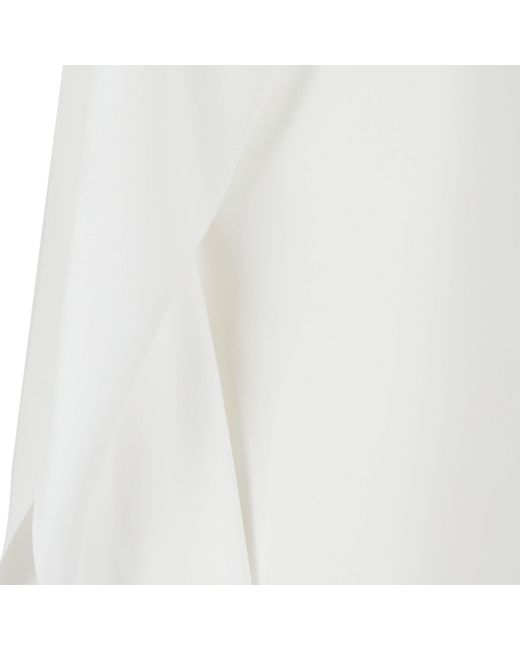 Gianluca Capannolo White Draped Kaftan Dress