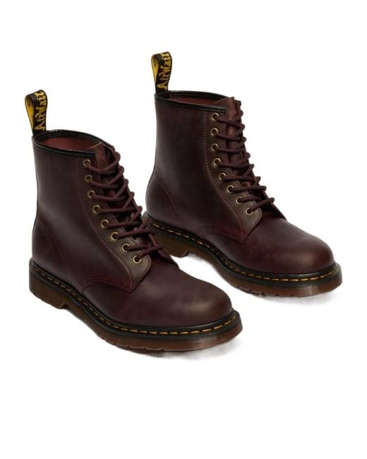 Dr. Martens Brown 1460 Crazy Horse Leather Boots for men