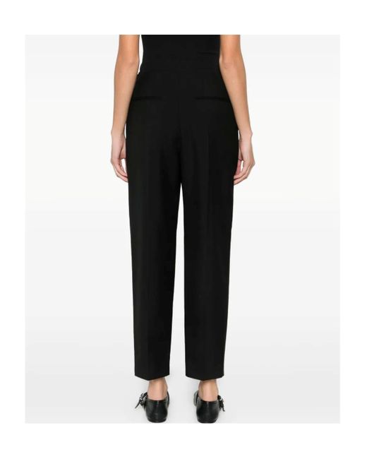 Marni Black Pressed-Crease Trousers