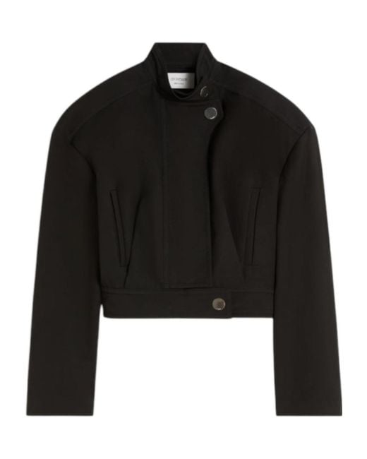 Sportmax Black Cotton Cropped Jacket