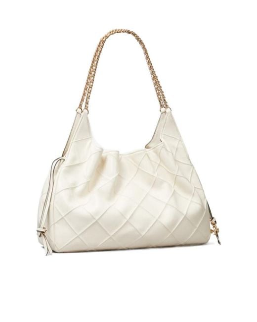 Tory Burch Natural Large Fleming Tote