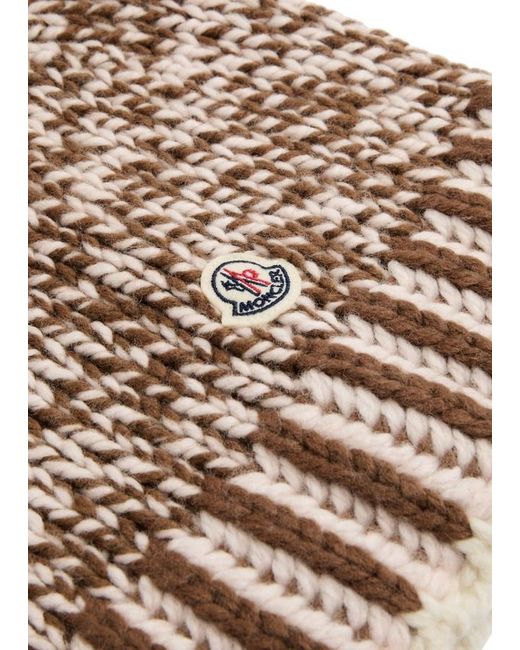 Moncler Multicolor Mouliné Wool-Blend Beanie