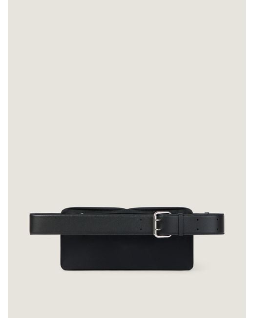 Givenchy Black Logo Canvas Belt Bag for men