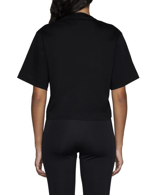 Off-White c/o Virgil Abloh Black Logo Printed Crewneck T-Shirt