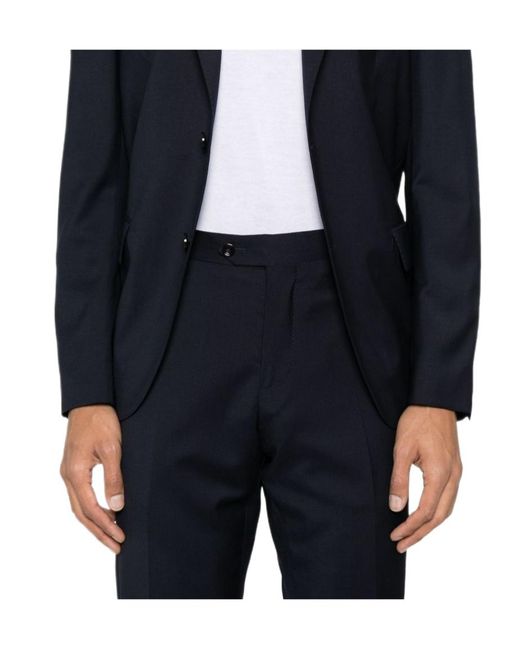 Lardini Blue Single-Breasted Two-Piece Suit for men
