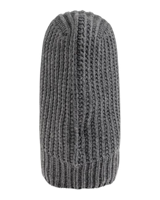A.P.C. Black Ribbed Hat for men