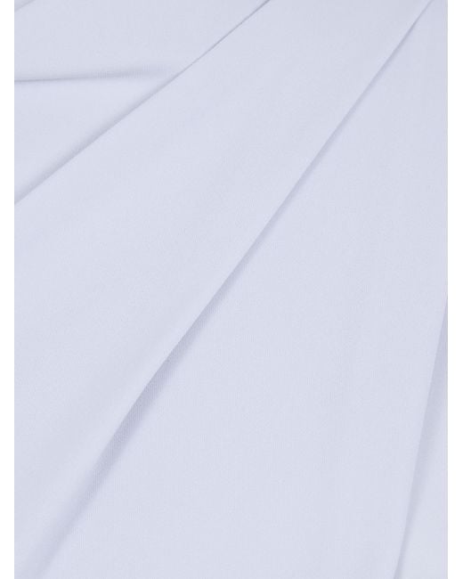 Emporio Armani White Draped Dress