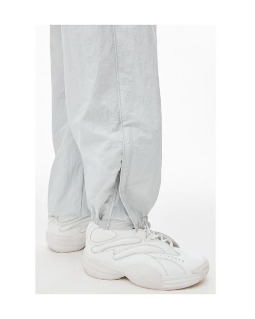 Alexander Wang White Mid-Rise Track Pants