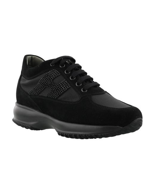 Hogan Black Interactive Low-Top Sneakers