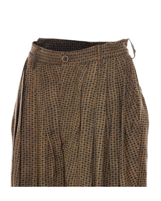 Uma Wang Green Casual Pants With Belt Loops