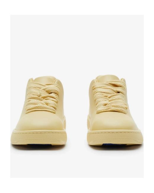 Burberry Yellow Bubble Lace-Up Sneakers