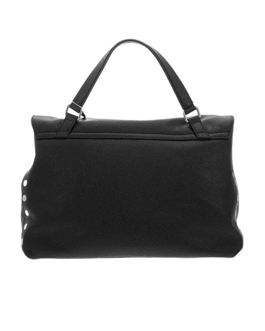 Zanellato Black Logo Shoulder Bag