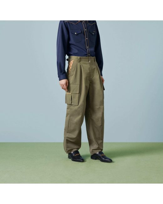 Gucci Green Cargo Pant for men