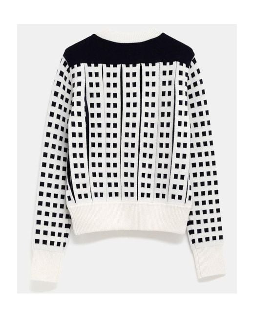 J.W. Anderson Black Jacquard Slit Sweater
