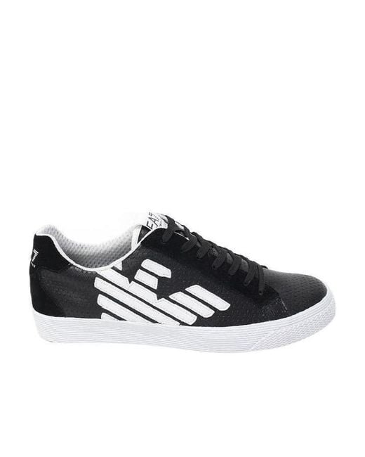 EA7 Black Logo Details Casual Sports Shoes