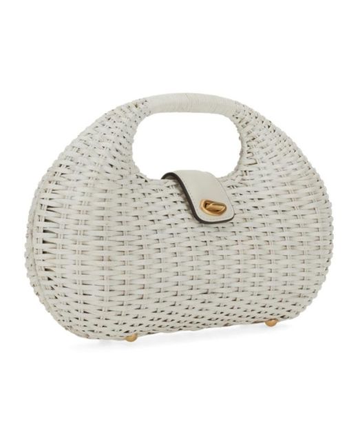 Cult Gaia Metallic Lydia Top Handle Bag