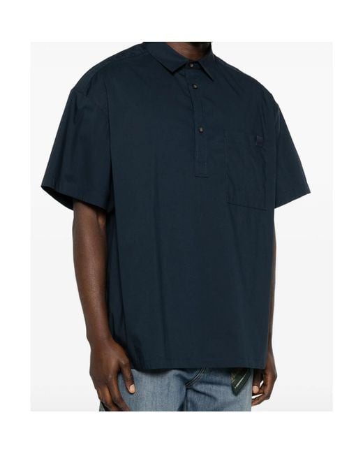 DARKPARK Blue Chest-Pocket Shirt for men