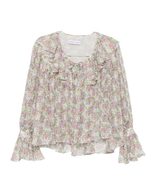 Raquel Diniz White Printed Top