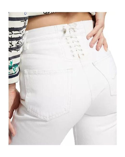 R13 White Lace Back Jane Jean