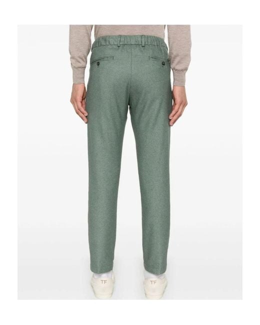 Herno Green Felted Trousers for men