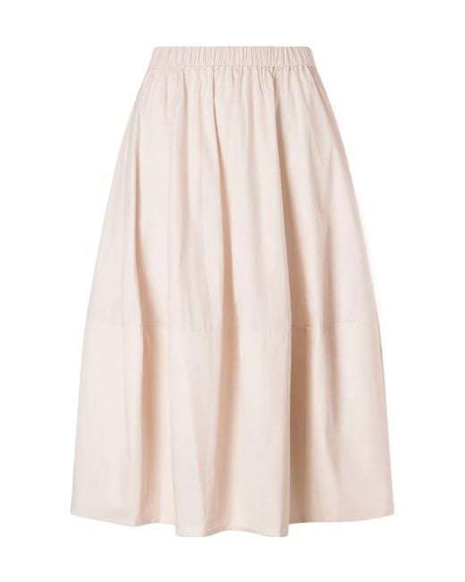 Co. Natural Bubble Paneled Midi Skirt