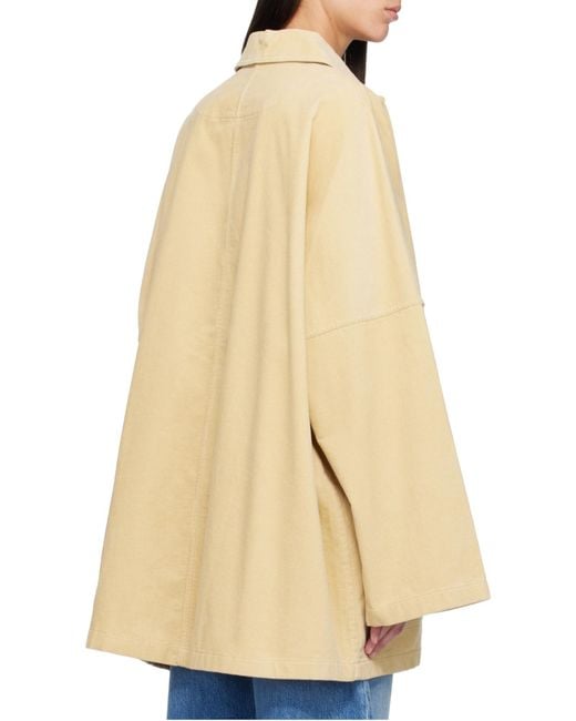 Totême Natural Totême Button-Up Oversized Jacket