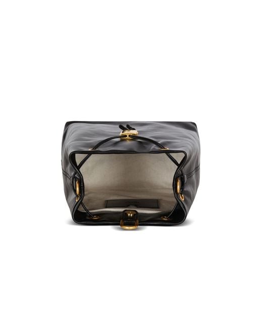 Balmain Black Pulse Calfskin Leather Backpack
