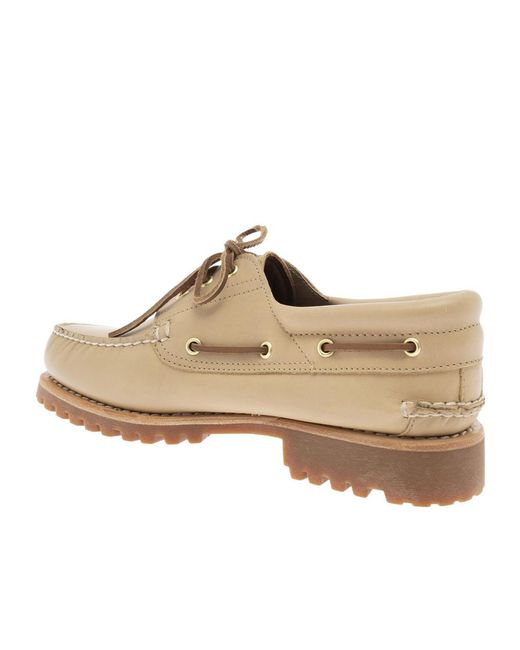 Timberland Natural Logo Patch Lace-Up Shoes for men