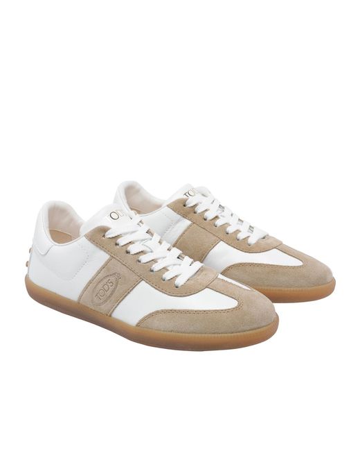 Tod's Gray Tabs Sneakers