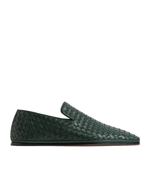 Bottega Veneta Green Palazzo Slipper for men
