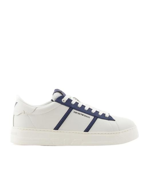 Emporio Armani Multicolor Logo Printed Low-Top Sneakers for men