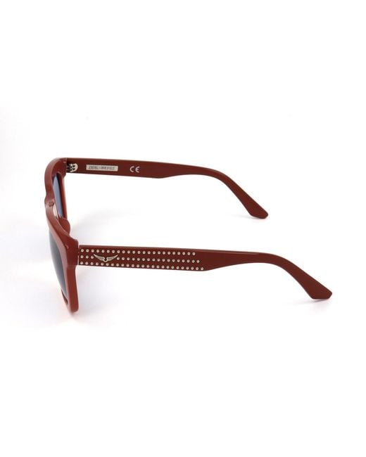 Zadig & Voltaire Blue Rectangular Frame Sunglasses for men