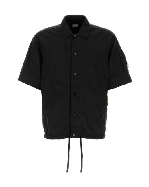 C P Company Black Chrome-R Lens Overshirt Shirt for men
