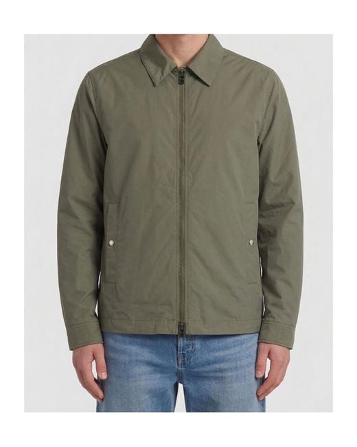 Woolrich Green Zip Front Jacket for men