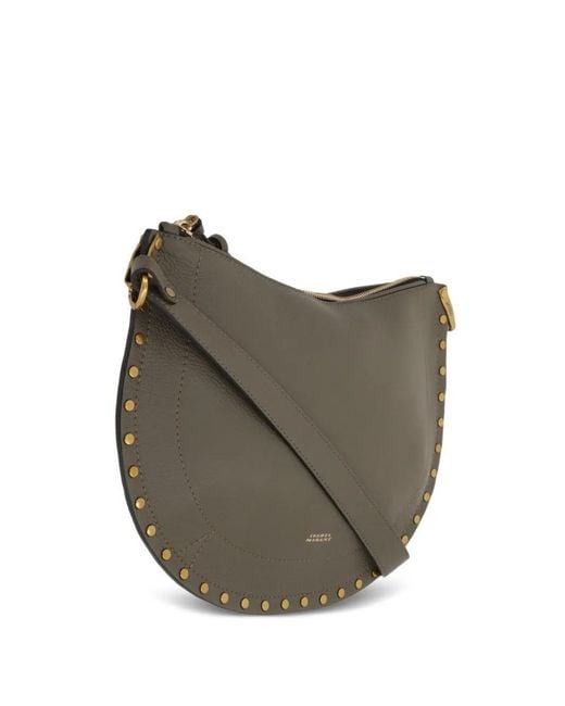 Isabel Marant Gray Logo Stamp Shoulder Bag