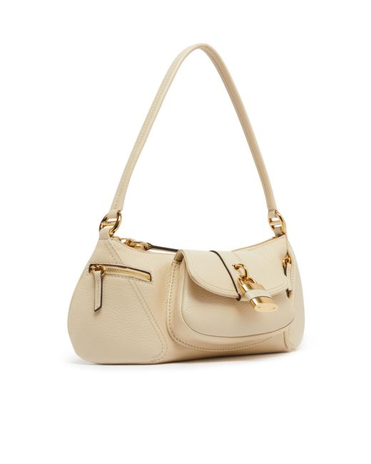 Chloé Natural Zippered Shoulder Bag