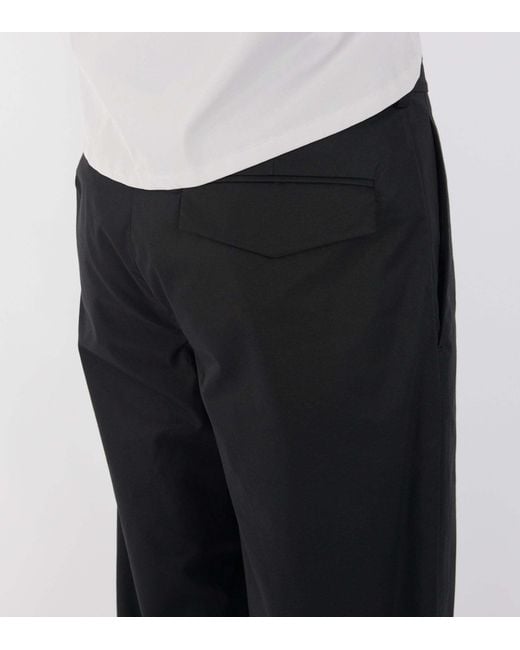 Rier Black Casual Pants With Belt Loops for men
