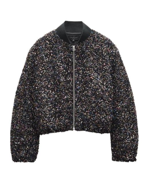 Rag & Bone Black Long Sleeve Casual Jacket