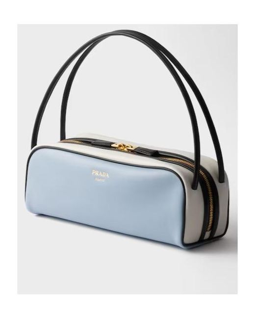 Prada Blue Swing Smooth Leather Shoulder Bag