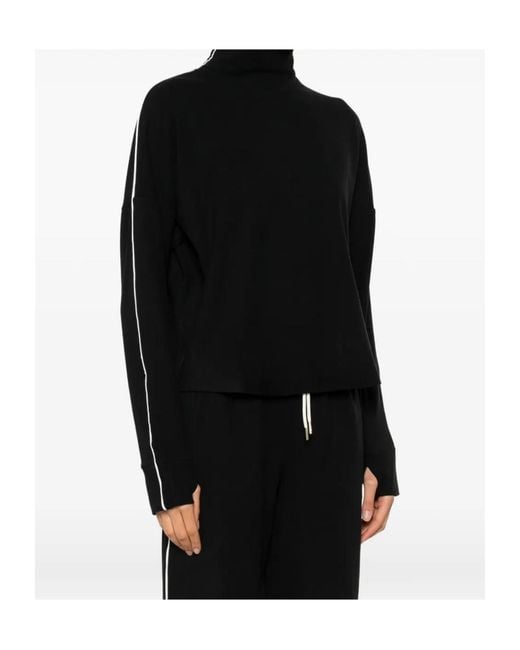 Varley Black High-Neck Sweatshirt