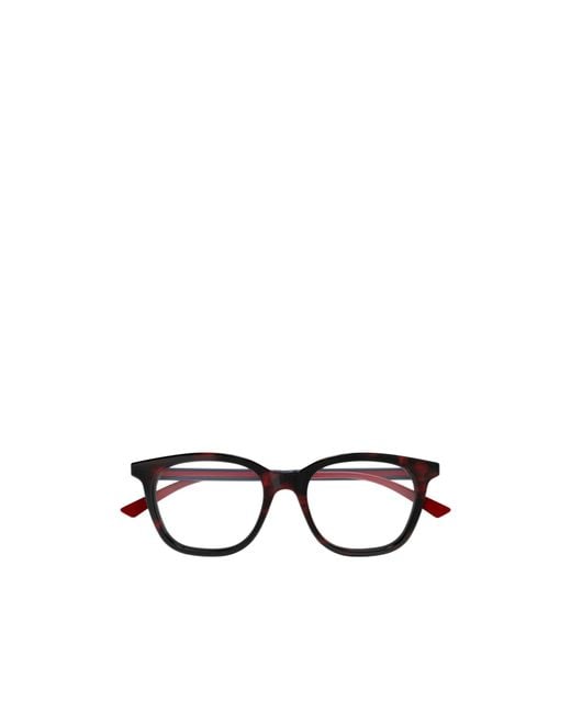 Gucci White Eyewear Square Frame Glasses