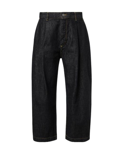 Studio Nicholson Black Puch Barrel-Leg Jeans for men