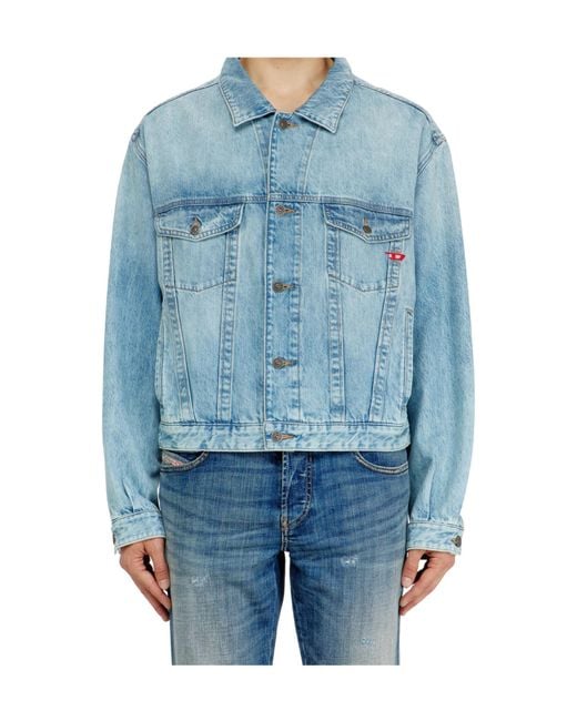DIESEL Blue D-Ranger Buttoned Jacket for men