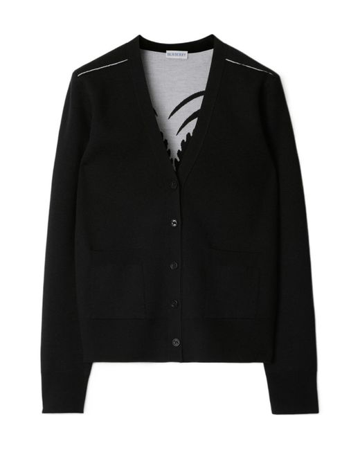Burberry Black Mirrored Horse Cardigan